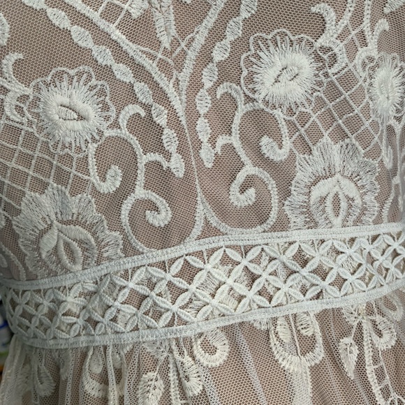 WAYF DRESS- Maxi Lace Overlay Dress - Picture 7 of 8